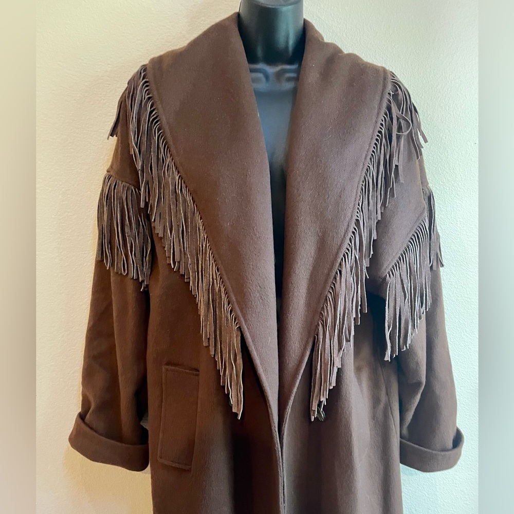 Vintage 90’s Jonathan Michael 100% Pure Wool Made in USA Western Long Coat